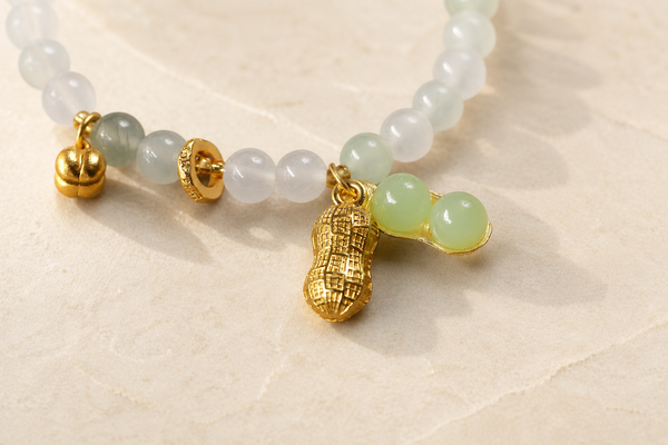 Double Blessings Green Jade Fortune Bracelet