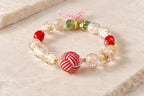 Double Blessings White Crystal & Jade Bracelet - product image 1