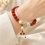 Graceful Journey Beaded Blessing Bracelet - studio image