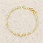 Pale green crystal bracelet product view