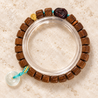 Brown Wood Bead Bracelet - Style LT0005 - product image 2