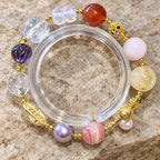 Multicolor crystal beaded bracelet product view