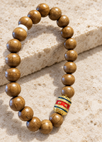 Six-Path Wood Bracelet | Meaningful Buddhist-Inspired Gift - product image 2