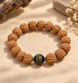 Vajra Bodhi & Black Agate Bracelet | Meaningful Gift