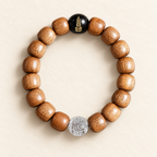 White Agate & Gold Accent Bracelet | Style JSNM0152 - product image 1