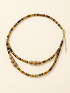 Brown Beaded Necklace | Meaningful Gift - product image 3