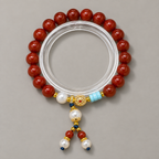 Graceful Journey Beaded Blessing Bracelet - studio image