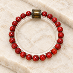 Cinnabar Beaded Bracelet | Traditional Gift - product image 2