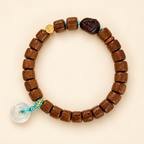 Brown Wood Bead Bracelet - Style LT0005 - product image 1