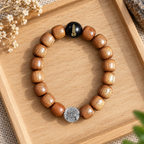 White Agate & Gold Accent Bracelet | Style JSNM0152 - product image 3