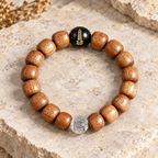 White Agate & Gold Accent Bracelet | Style JSNM0152 - product image 2