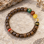 Brown Wood Bead Bracelet - Style LT0021 - product image 2