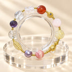 Multicolor crystal beaded bracelet product view