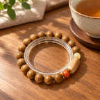 Centered Journey Beaded Blessing Bracelet - studio image