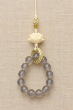Gray Agate Lotus Beaded Bracelet - product image 3