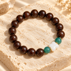 Peaceful Journey Beaded Blessing Bracelet - studio image