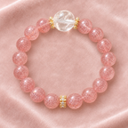 Pink Crystal Beaded Bracelet - product image 1