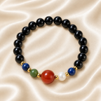 Black Beaded Bracelet | Style XYZT0458 - product image 1