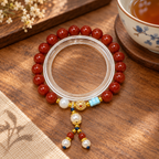 Graceful Journey Beaded Blessing Bracelet - studio image