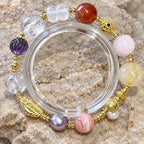 Multicolor crystal beaded bracelet product view