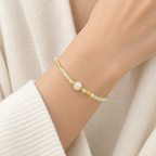 Pale green crystal bracelet product view