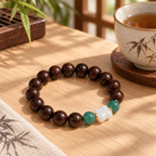 Peaceful Journey Beaded Blessing Bracelet - studio image