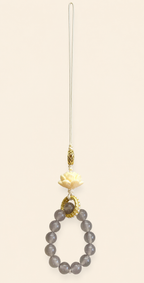 Gray Agate Lotus Beaded Bracelet - product image 1