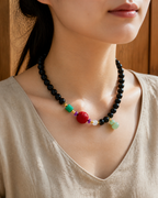 Laoshan black bead gourd bracelet - styling view