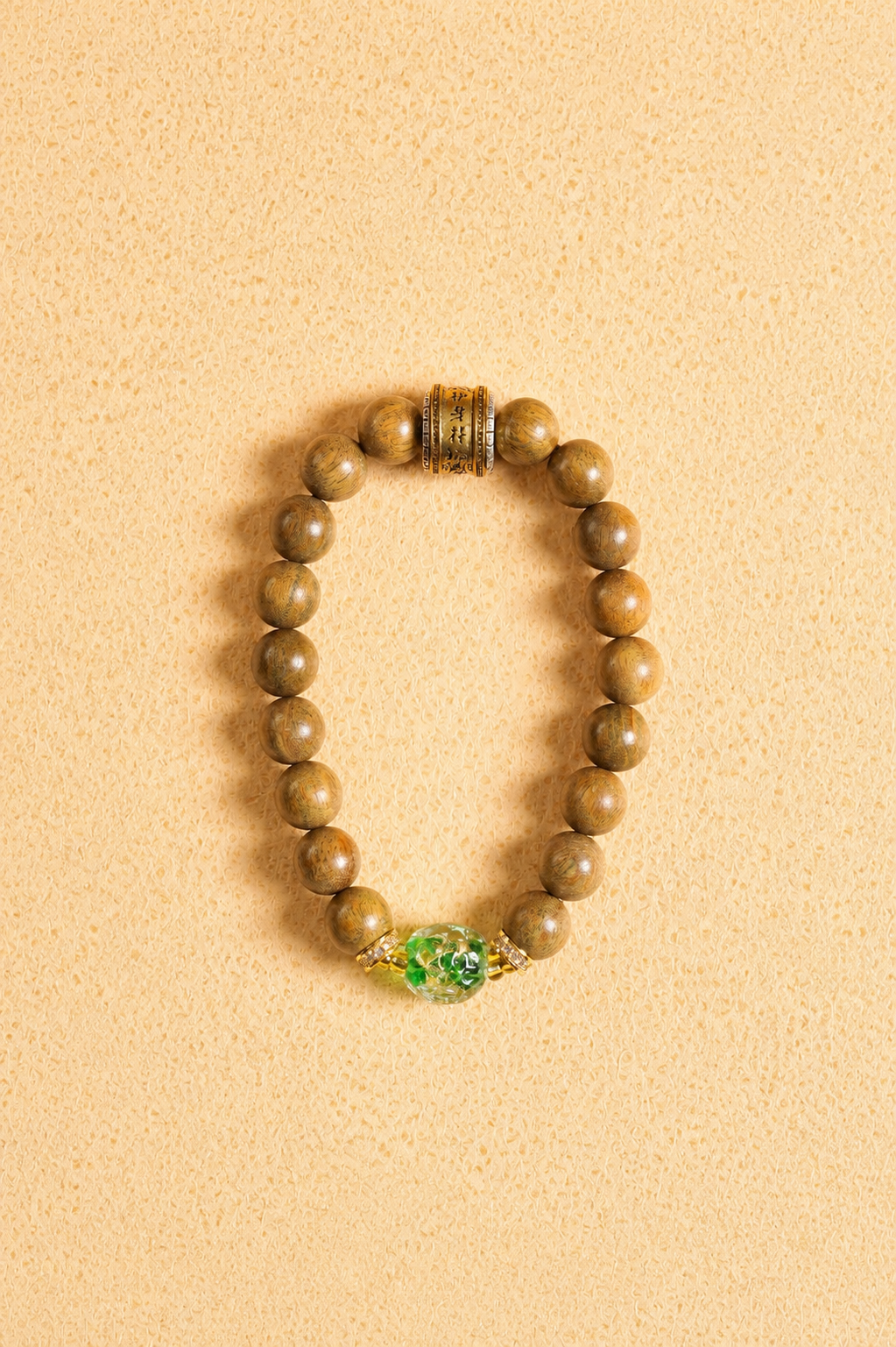Green sandalwood bracelet
