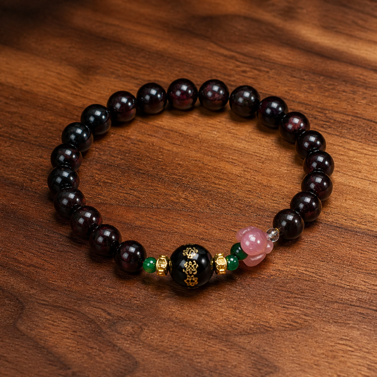 dark sandalwood blessing bracelet product photo