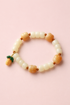 Lotus Serenity White Jade Bodhi Bracelet — product image 1