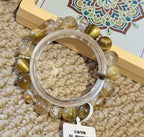 Original product photo - Golden crystal beaded bracelet