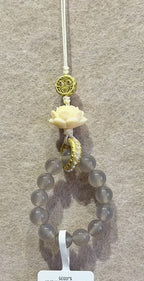 Original product photo - Gray Agate Lotus beaded bracelet