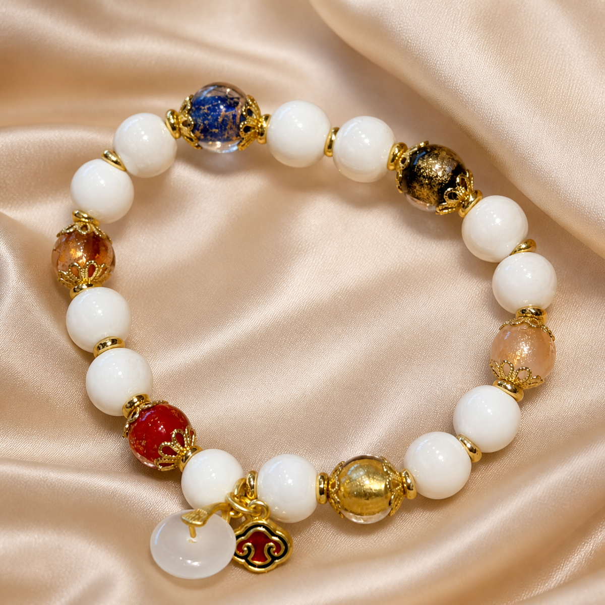 Serene Journey Beaded Blessing Bracelet
