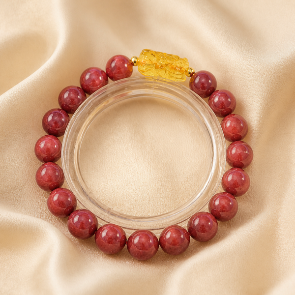 Red Beaded Pixiu Bracelet | Meaningful Gift