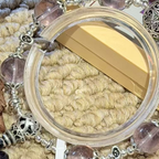 Purple Crystal Beaded Bracelet with Silver Charms — product detail