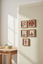 Wooden Frame Fridge Magnets | Choose Your Design - alternate angle