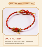 English Eight Zodiac Guardian Red Cord Bracelet style 8